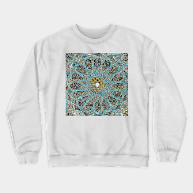 Persian Asian Architecture pattern Arabian Culture Crewneck Sweatshirt by CONCEPTDVS